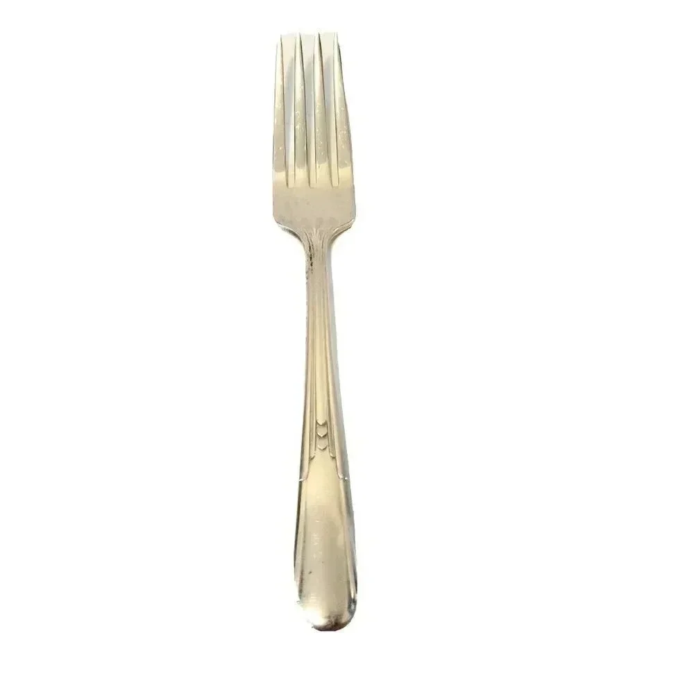 Fairfield Silverplate Dinner Fork Tulip Pattern 44g 7 3/8